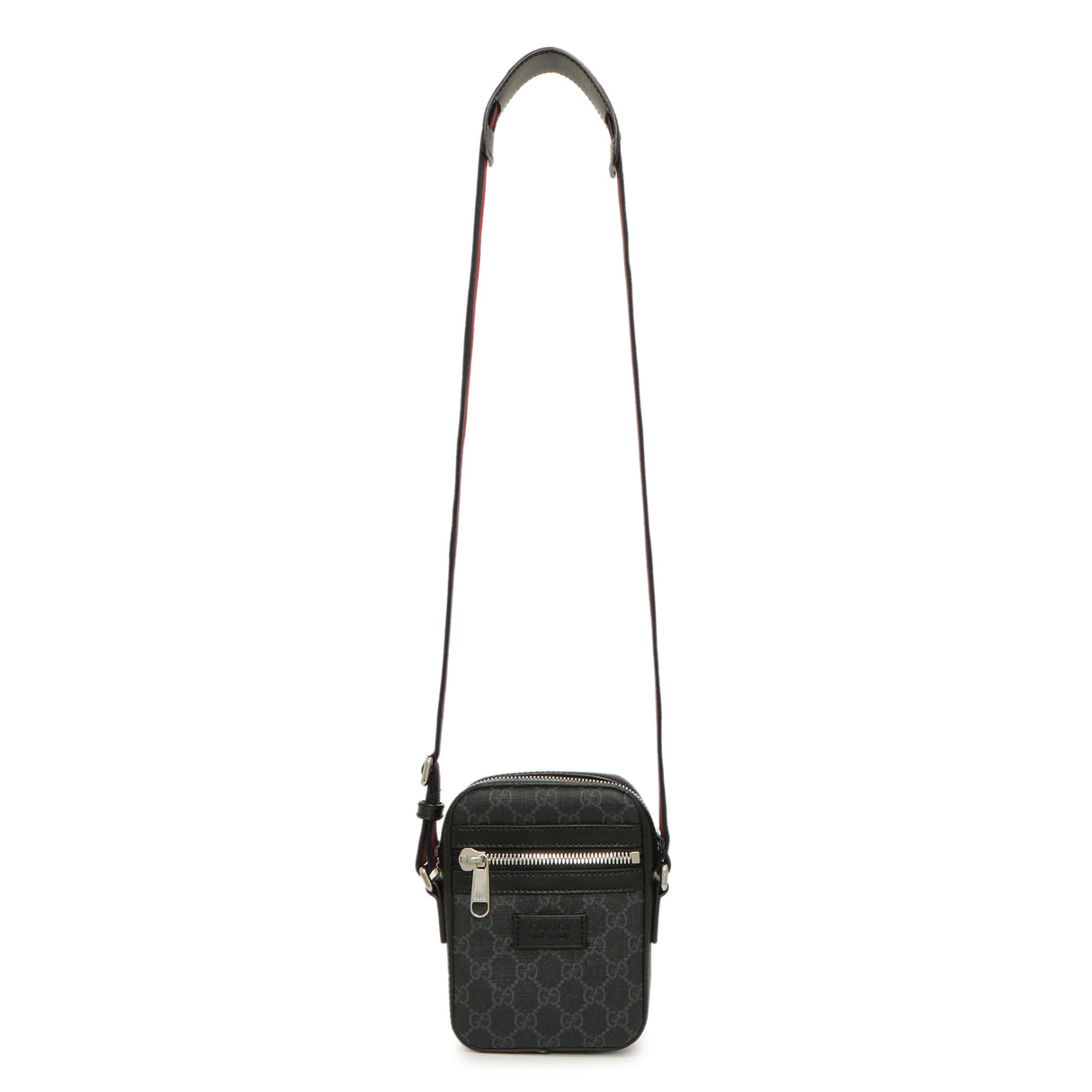 Gucci Black GG Supreme Monogram Mini Messenger Handbags Gucci