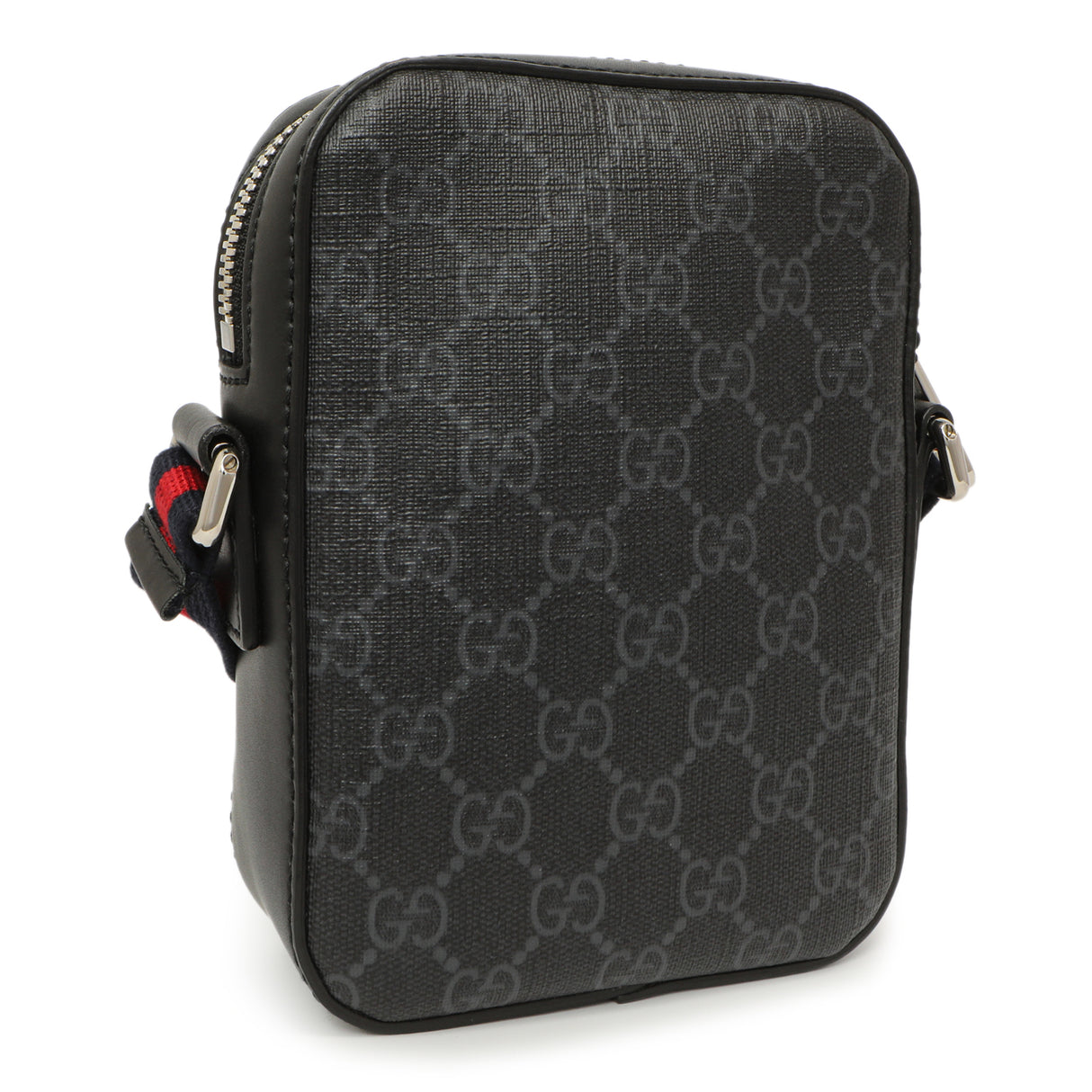 Gucci Black GG Supreme Monogram Mini Messenger Handbags Gucci