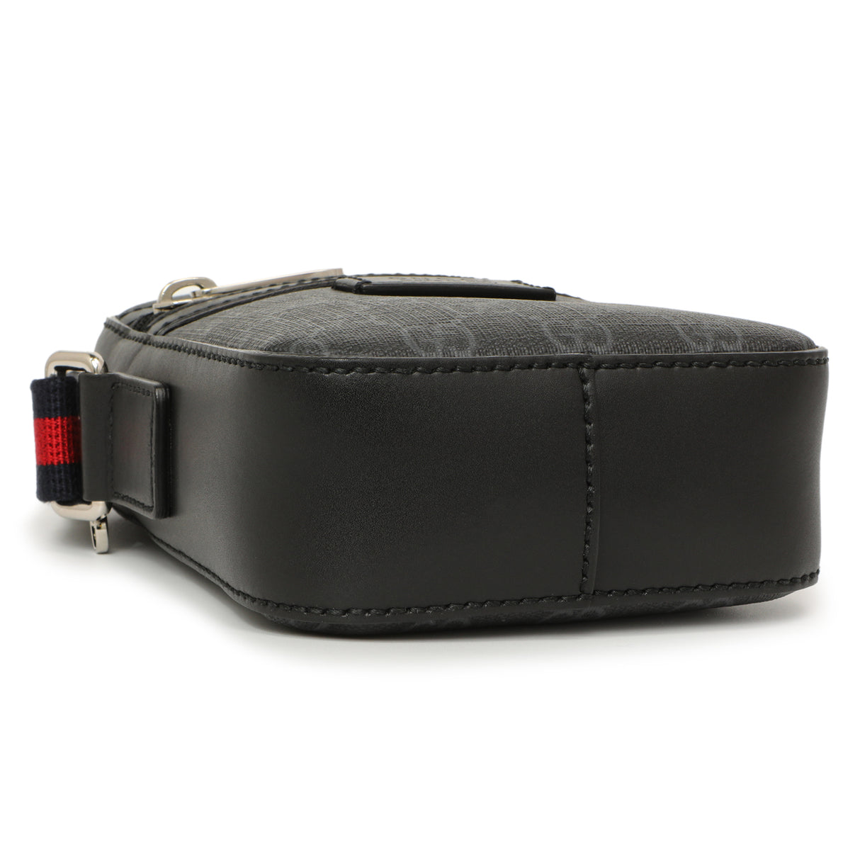 Gucci Black GG Supreme Monogram Mini Messenger Handbags Gucci