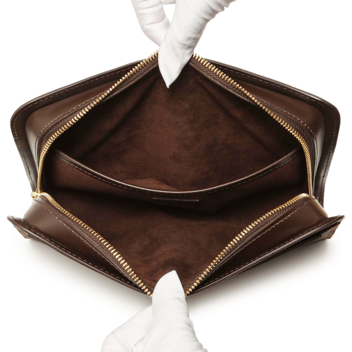 Louis Vuitton Damier Ebene Pochette Saint Louis Clutch Handbags Louis Vuitton