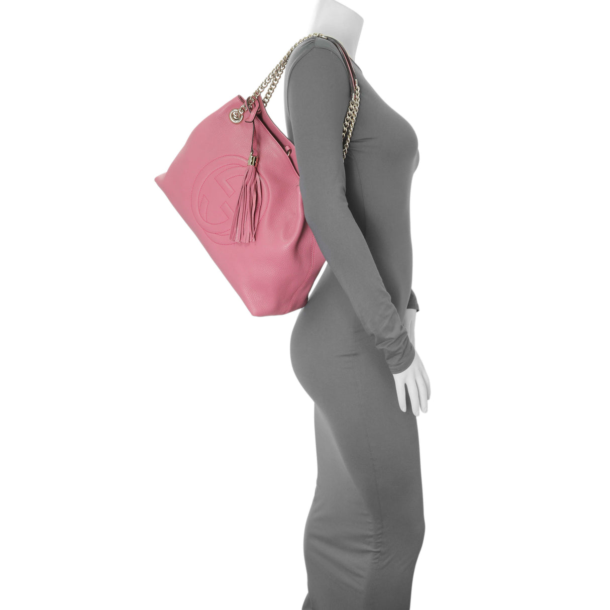 Gucci Pink Medium Soho Chain Shoulder Bag Handbags Gucci