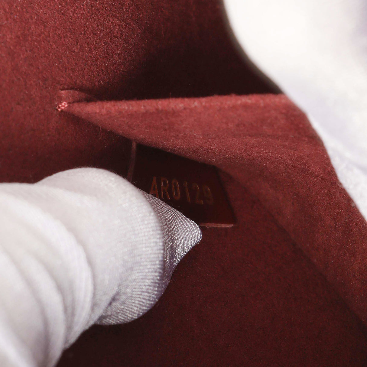 Louis Vuitton White/Burgundy Epi Alma BB Handbags Louis Vuitton