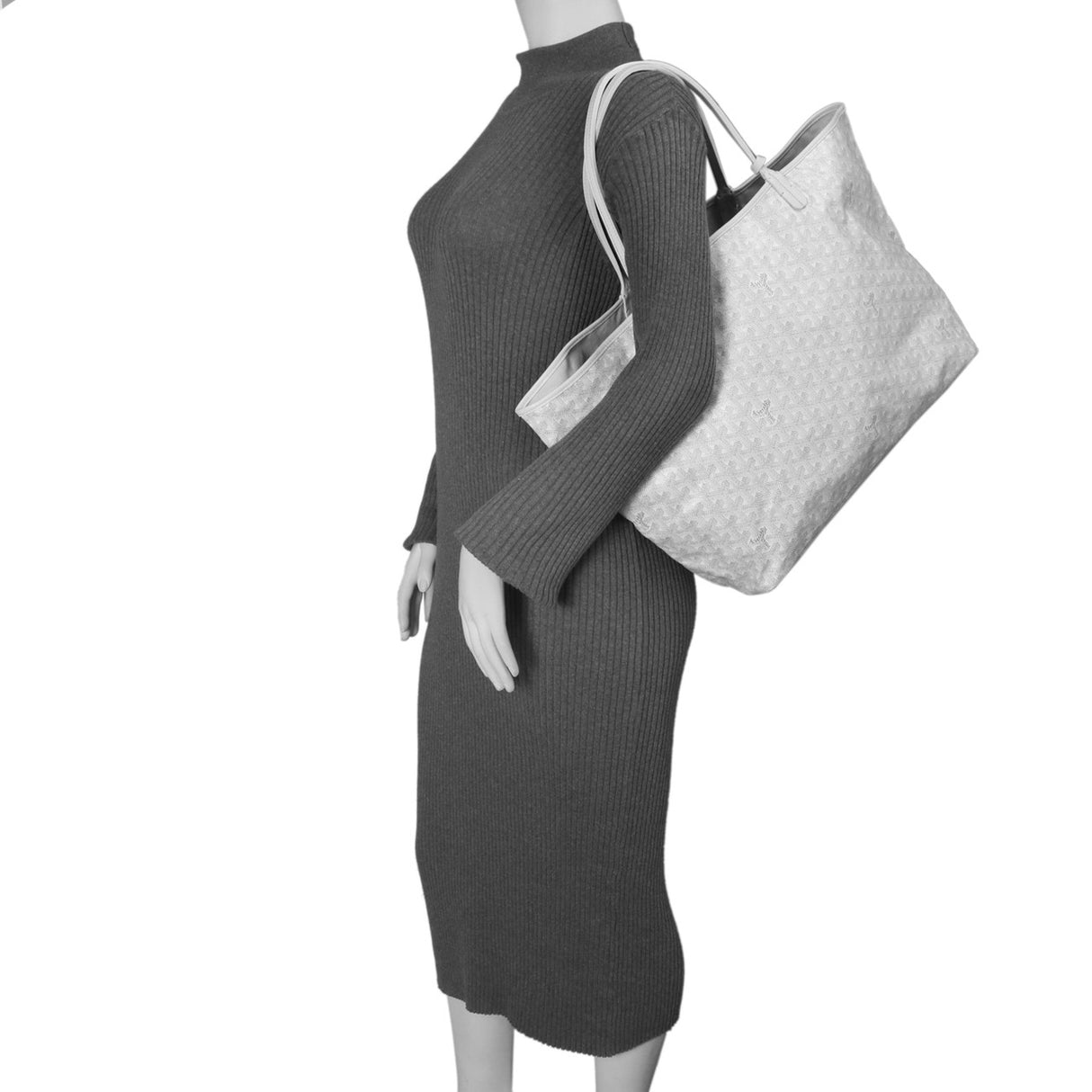 Goyard White Goyardine Saint Louis GM Goyard