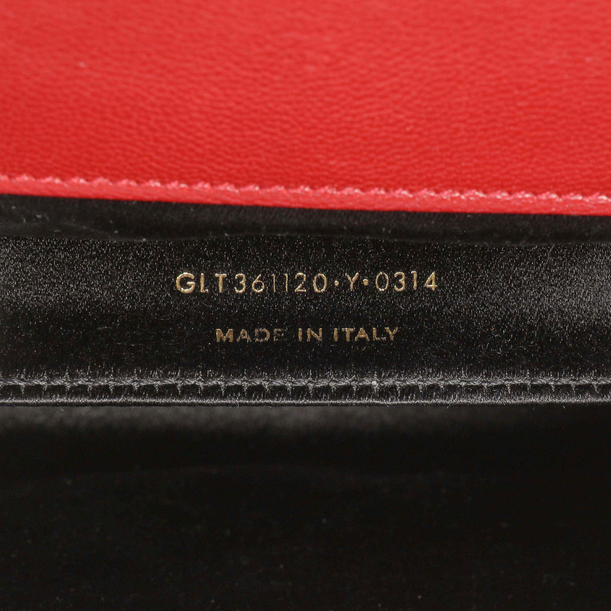 Saint Laurent Red Calfskin Monogram Belle de Jour Clutch Handbags Saint Laurent