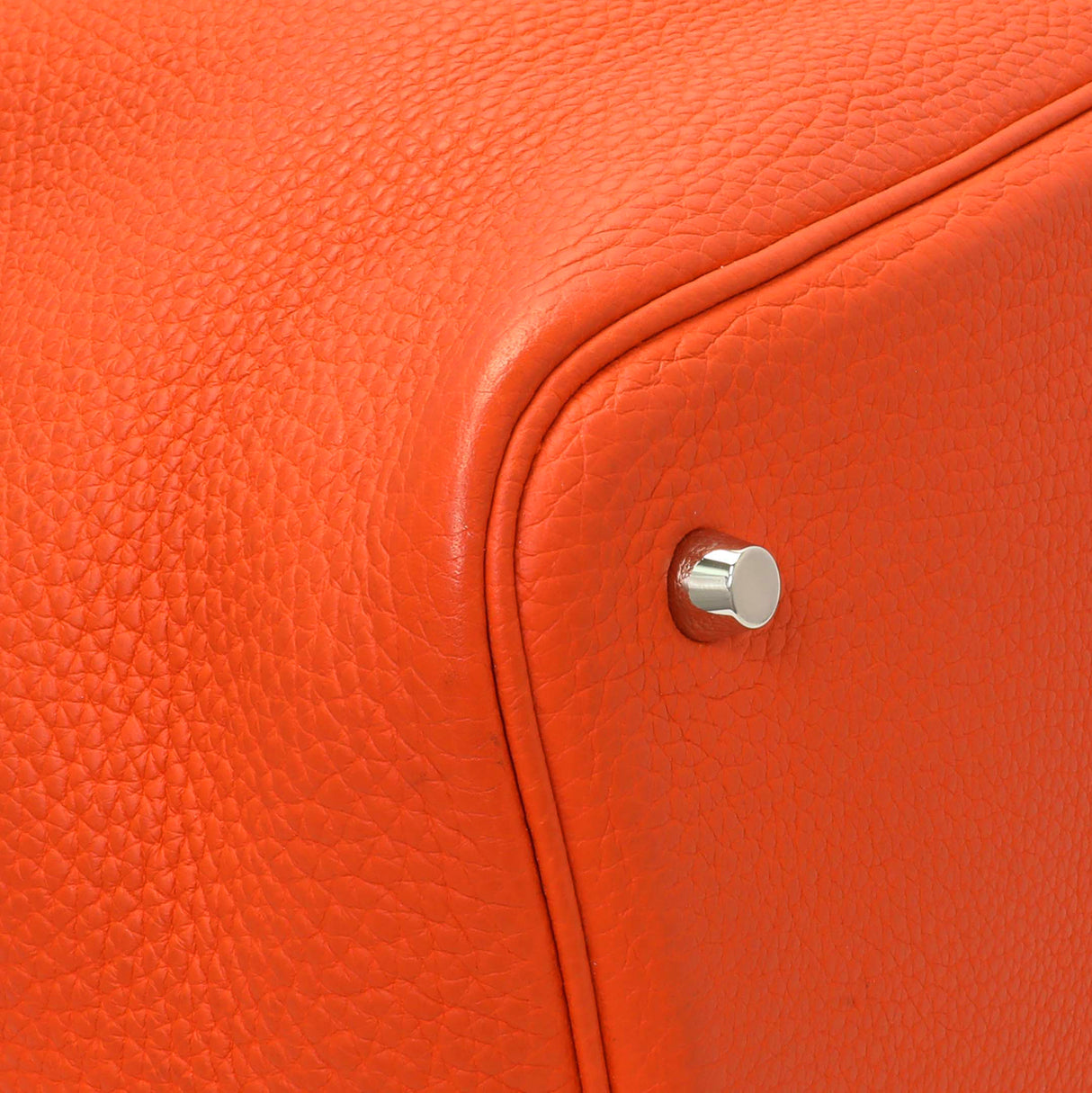 Hermes Orange Clemence Picotin Lock 22 Handbags Hermes