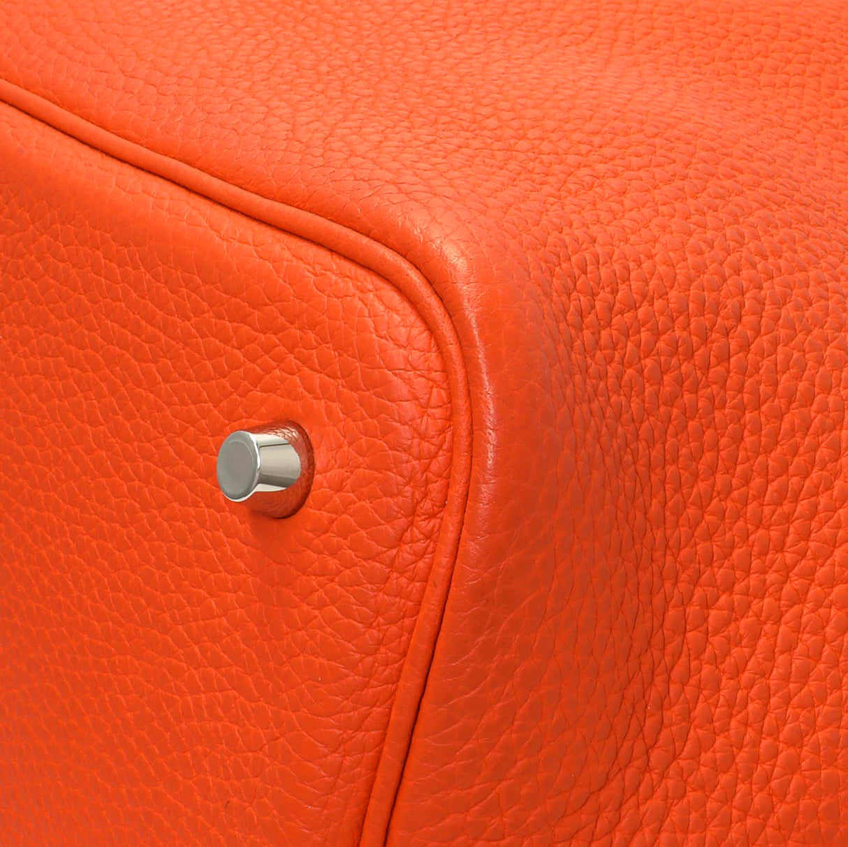 Hermes Orange Clemence Picotin Lock 22 Handbags Hermes