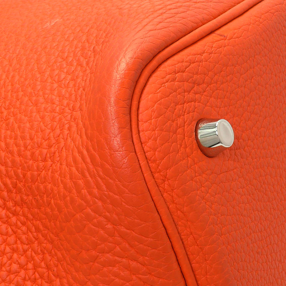 Hermes Orange Clemence Picotin Lock 22 Handbags Hermes