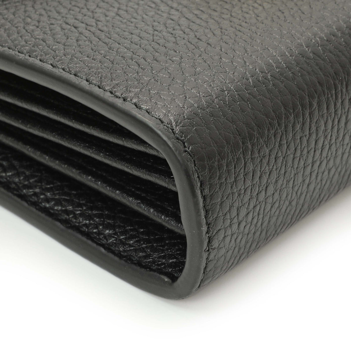 Gucci Black Calfskin GG Marmont Chain Wallet Handbags Gucci