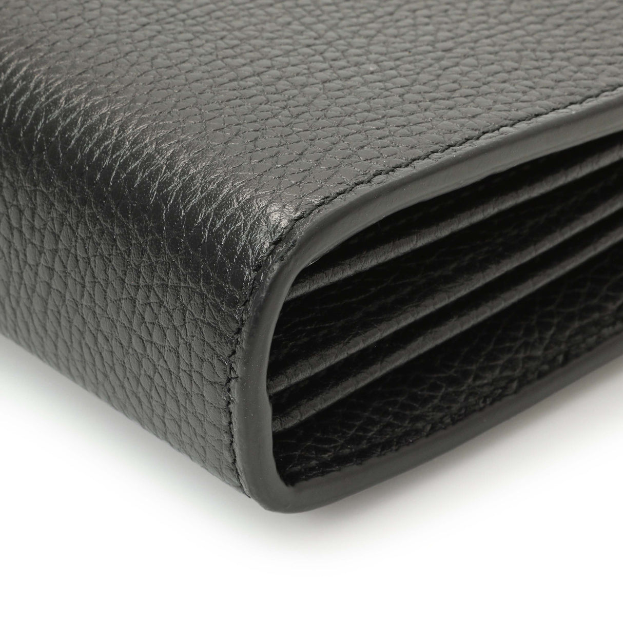 Gucci Black Calfskin GG Marmont Chain Wallet Handbags Gucci