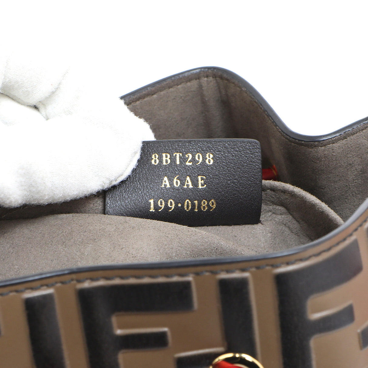 Fendi FF 1974 Embossed Calfskin Grande Mon Tresor Bucket Bag Handbags Fendi