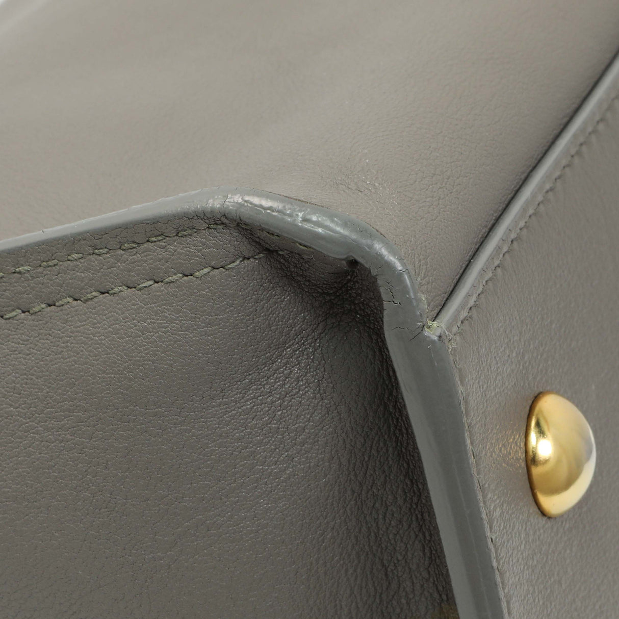 Saint Laurent Grey Calfskin Small Classic Y Cabas Handbags Saint Laurent