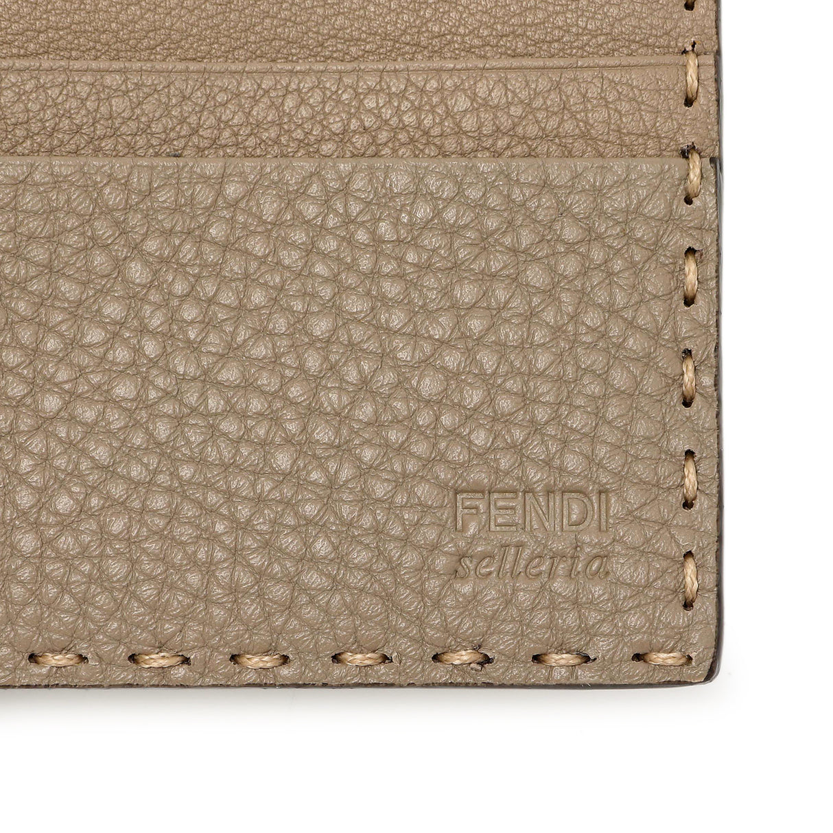 Fendi Taupe Selleria Bifold Wallet Accessories Fendi