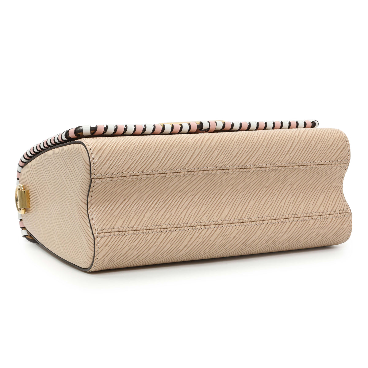 Louis Vuitton Beige Brown Epi Leather Braided Twist MM Top Handle Bag Handbags Louis Vuitton