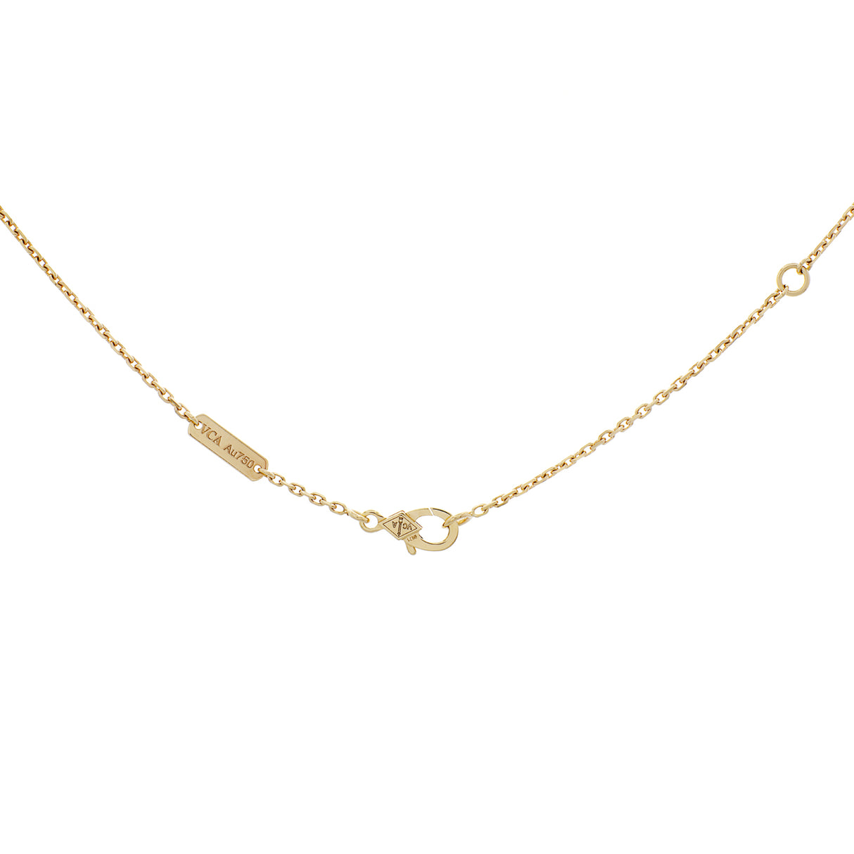 Van Cleef & Arpels 18K Yellow Gold & Onyx Vintage Alhambra Pendant Designer Jewellery Van Cleef and Arpels