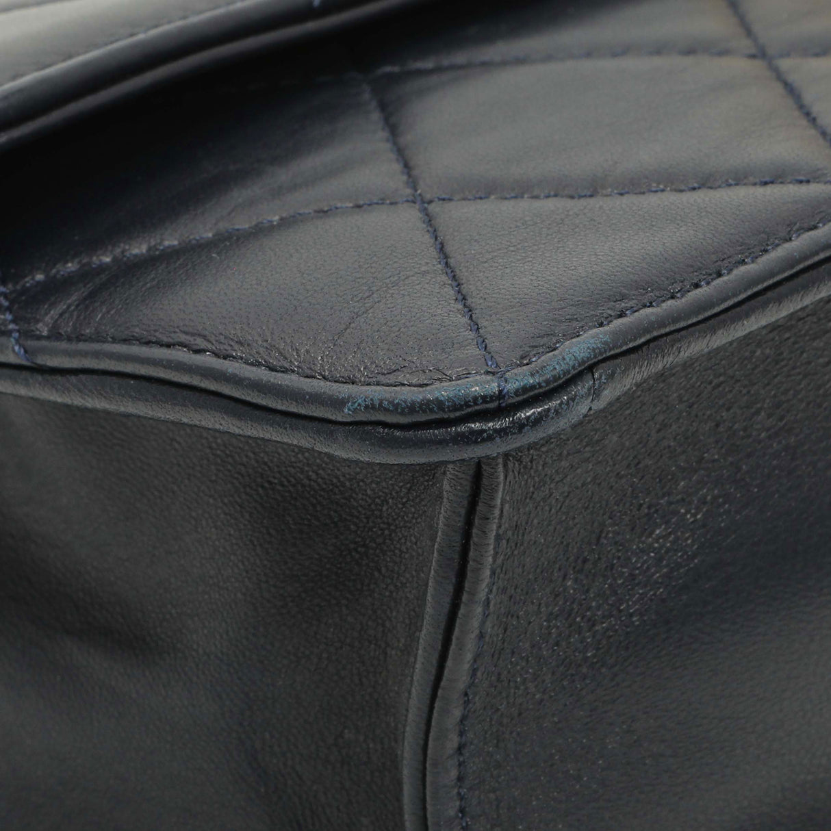 Chanel Navy Quilted Lambskin Large Golden Class Flap Handbags Chanel