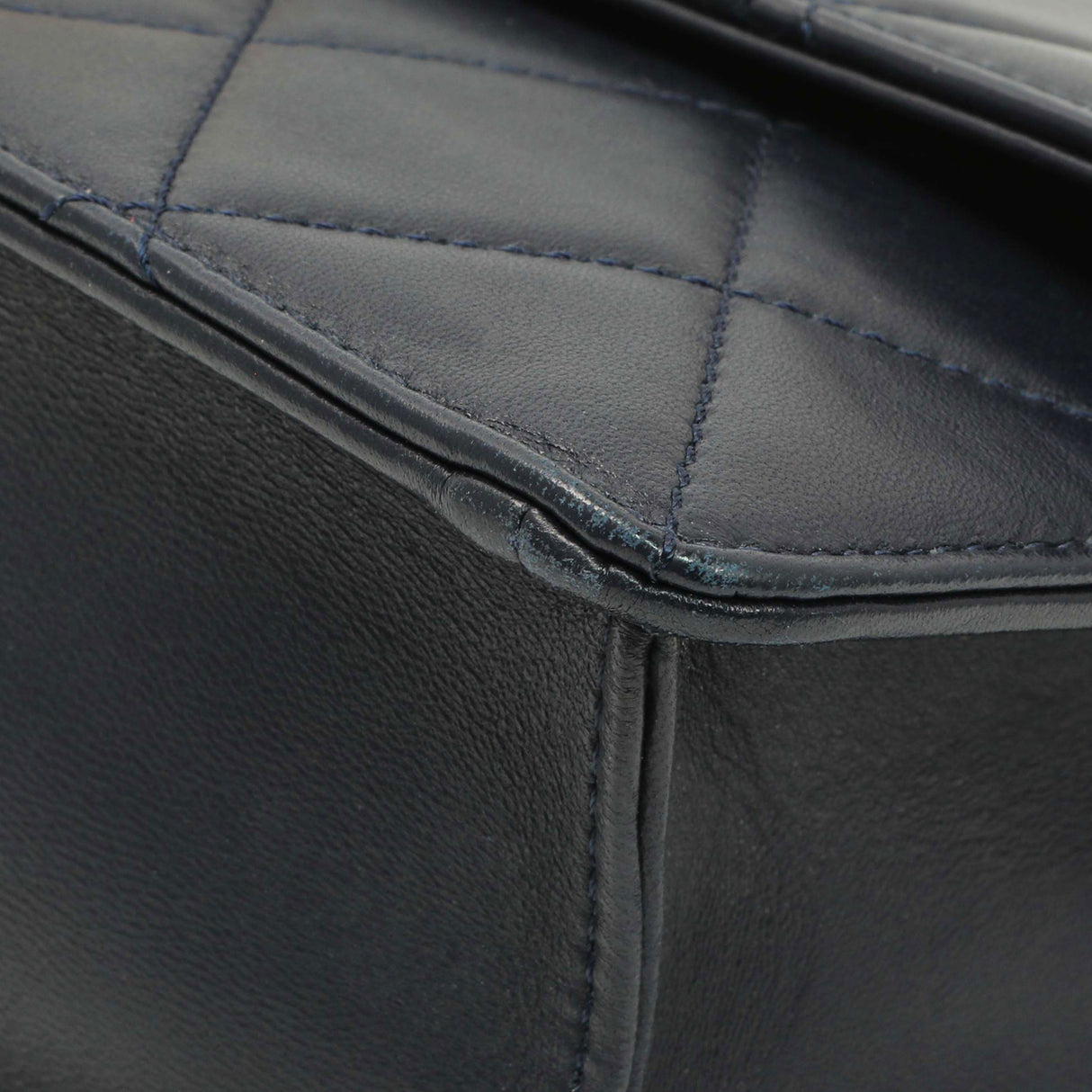 Chanel Navy Quilted Lambskin Large Golden Class Flap Handbags Chanel