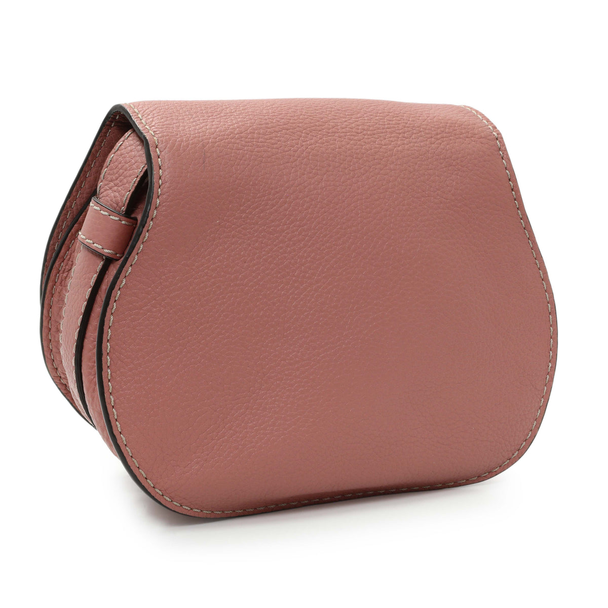 Chloe Pink Calfskin Mini Marcie Round Crossbody Handbags Chloe