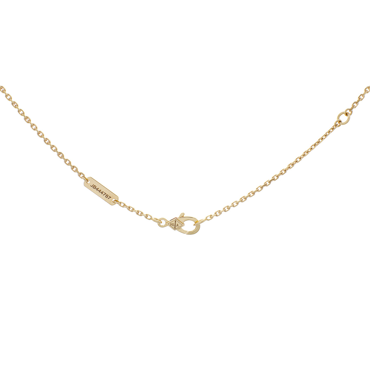 Van Cleef & Arpels 18K Yellow Gold & Onyx Vintage Alhambra Pendant Designer Jewellery Van Cleef and Arpels