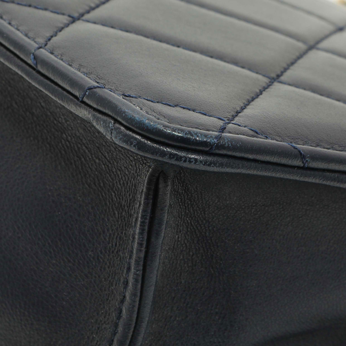 Chanel Navy Quilted Lambskin Large Golden Class Flap Handbags Chanel