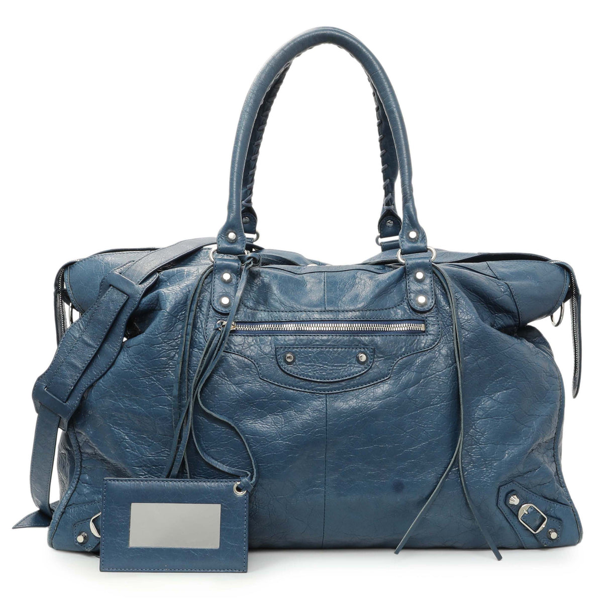 Balenciaga Bleu Profond Lambskin Classic Hardware XL City Handbags Balenciaga