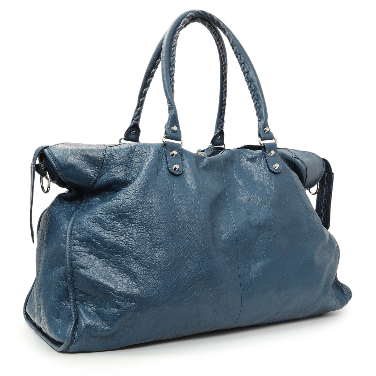 Balenciaga Bleu Profond Lambskin Classic Hardware XL City Handbags Balenciaga