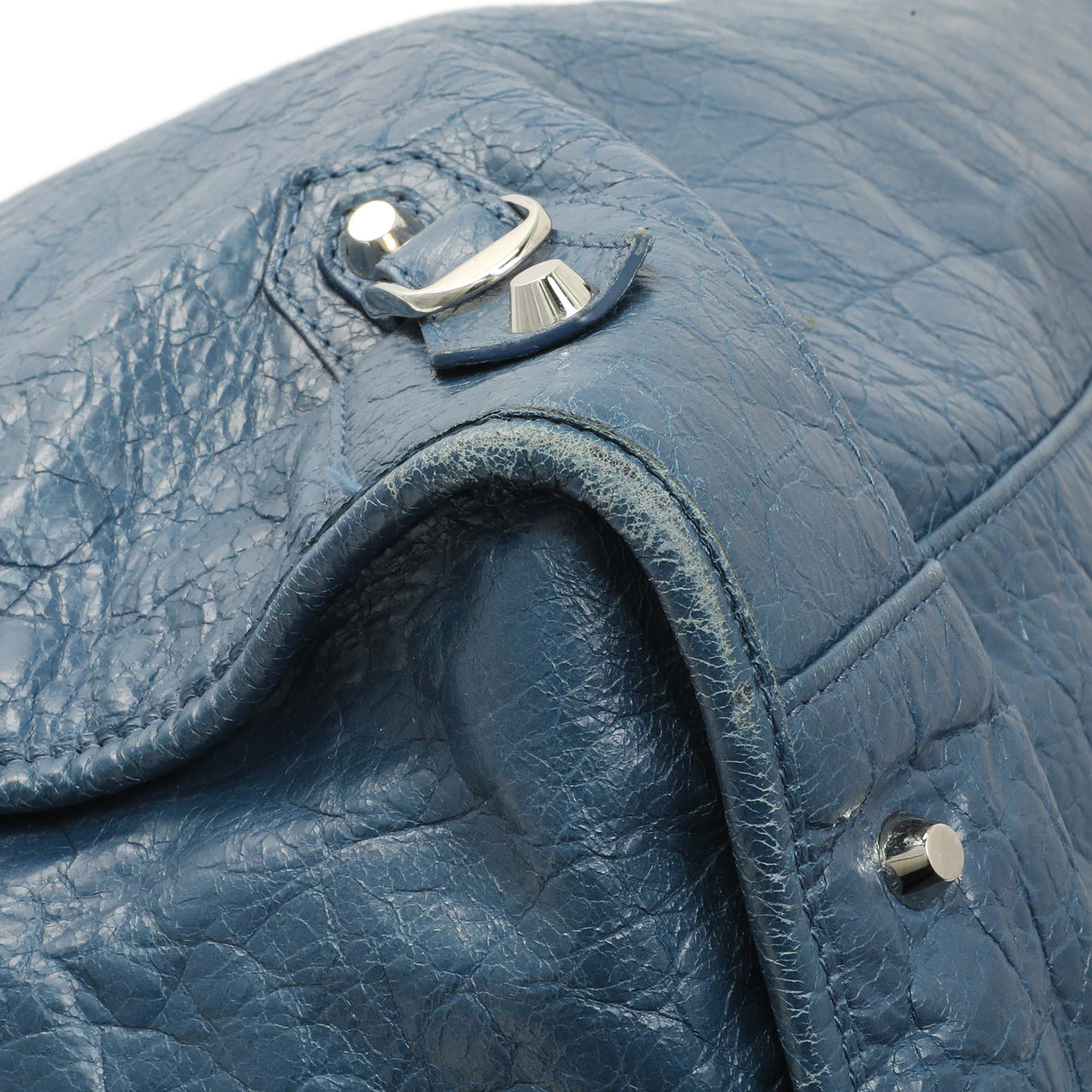 Balenciaga Bleu Profond Lambskin Classic Hardware XL City Handbags Balenciaga