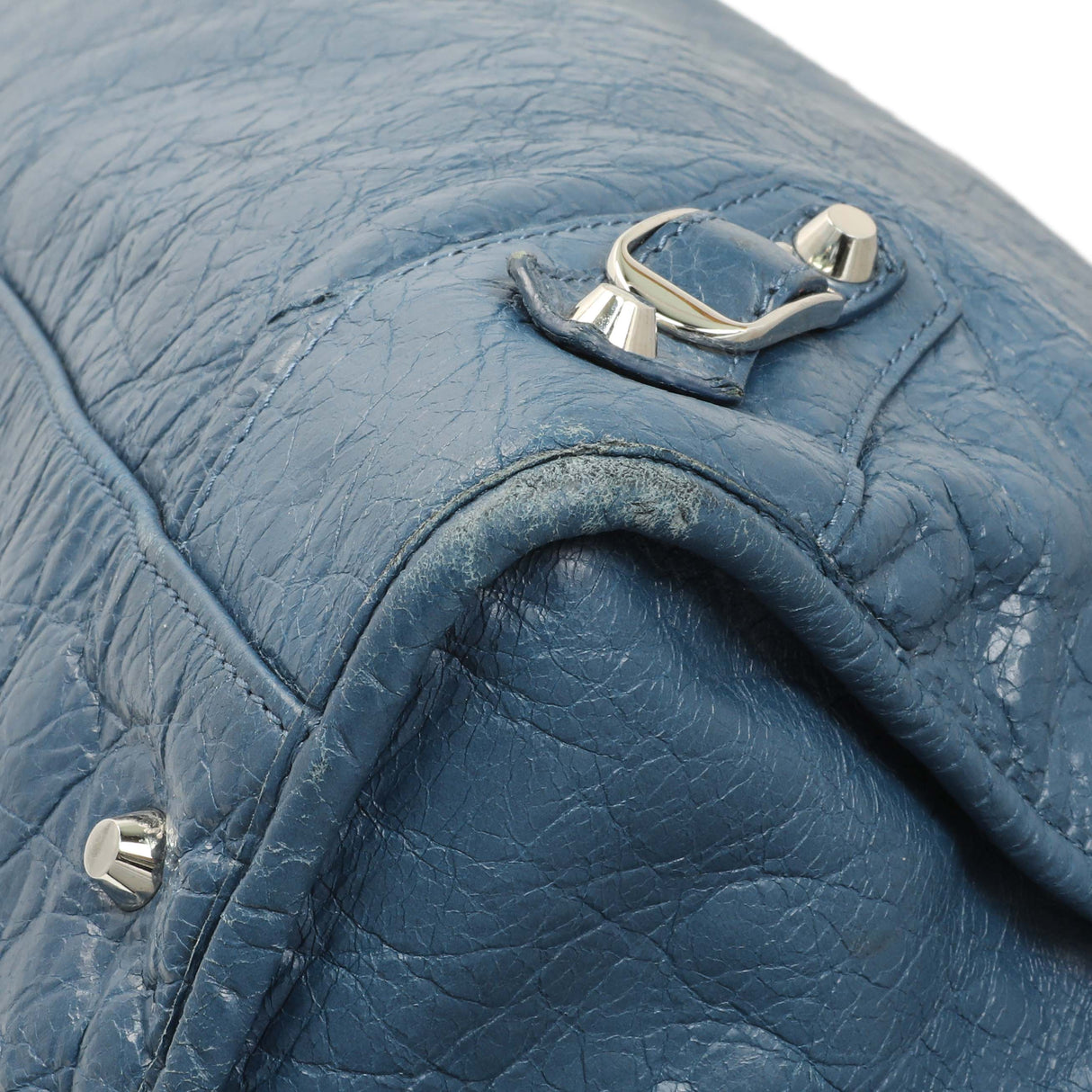 Balenciaga Bleu Profond Lambskin Classic Hardware XL City Handbags Balenciaga