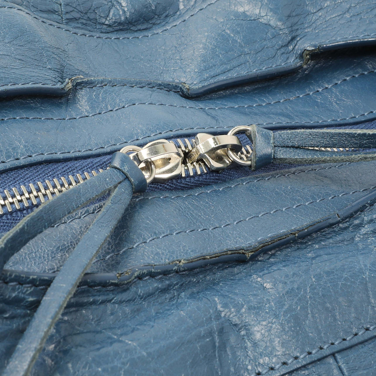 Balenciaga Bleu Profond Lambskin Classic Hardware XL City Handbags Balenciaga