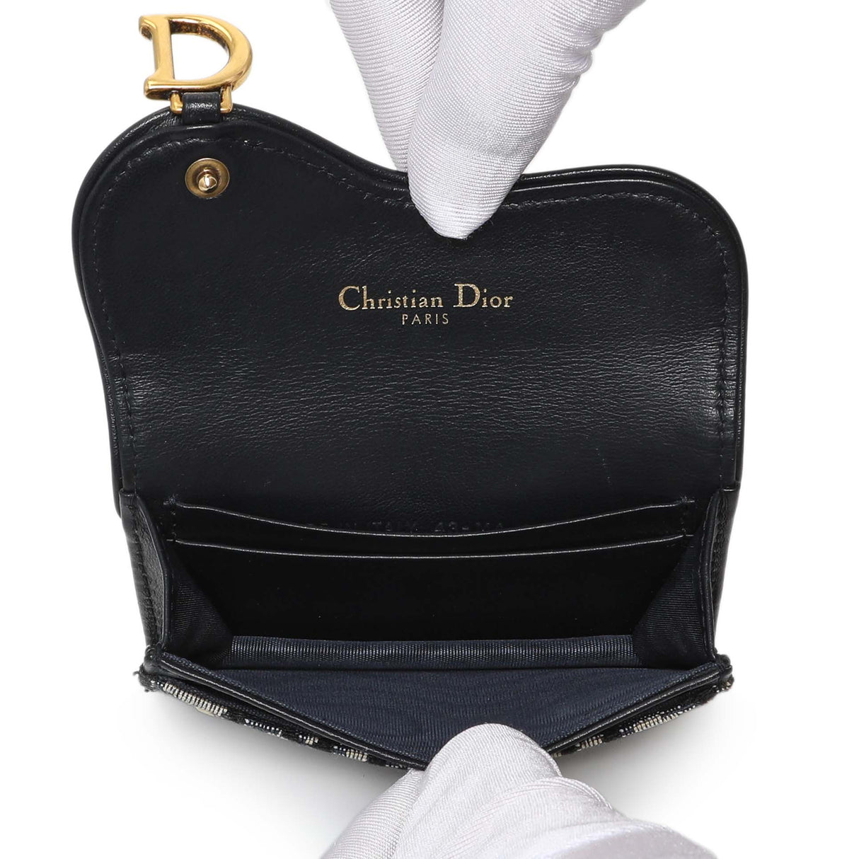 Christian Dior Oblique Saddle Card Holder Accessories Christian Dior