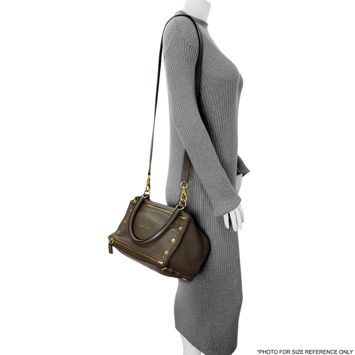 Givenchy Brown Sugar Goatskin Studded Midnight Stars Small Pandora Handbags Givenchy