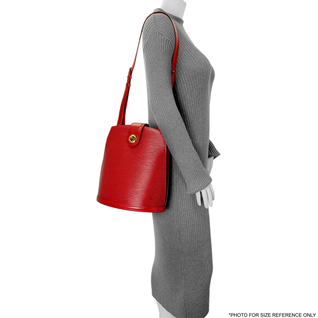 Louis Vuitton Castillan Red Epi Cluny Handbags Louis Vuitton