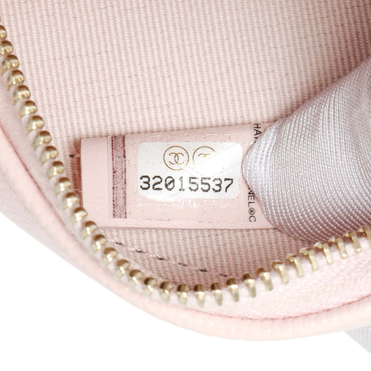 Chanel Pink Quilted Caviar Round Clutch with Chain Handbags Chanel