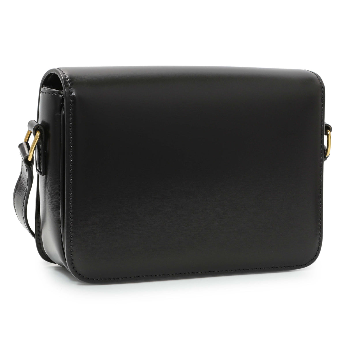 Celine Black Shiny Calfskin Teen Triomphe Handbags Celine