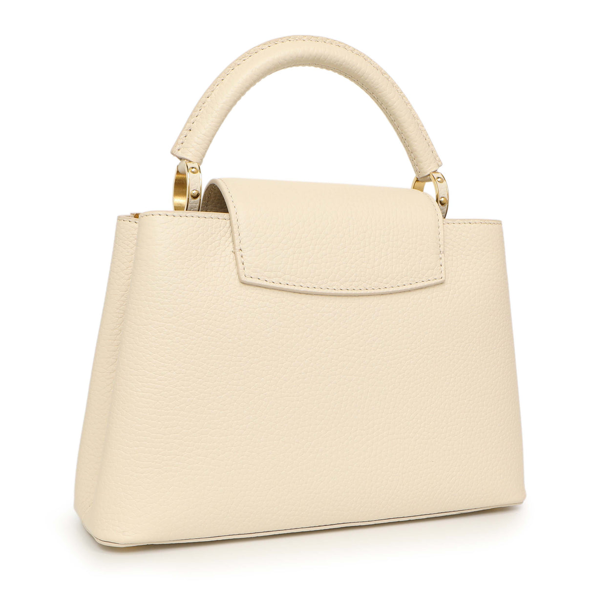 Louis Vuitton Creme Nacre Taurillon Flower Crown Capucines BB Handbags Louis Vuitton