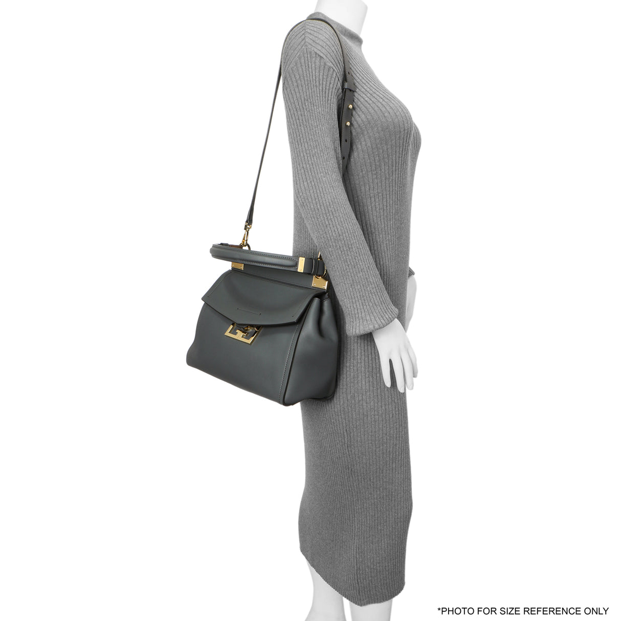 Givenchy Storm Grey Calfskin Small Mystic Shoulder Bag Handbags Givenchy