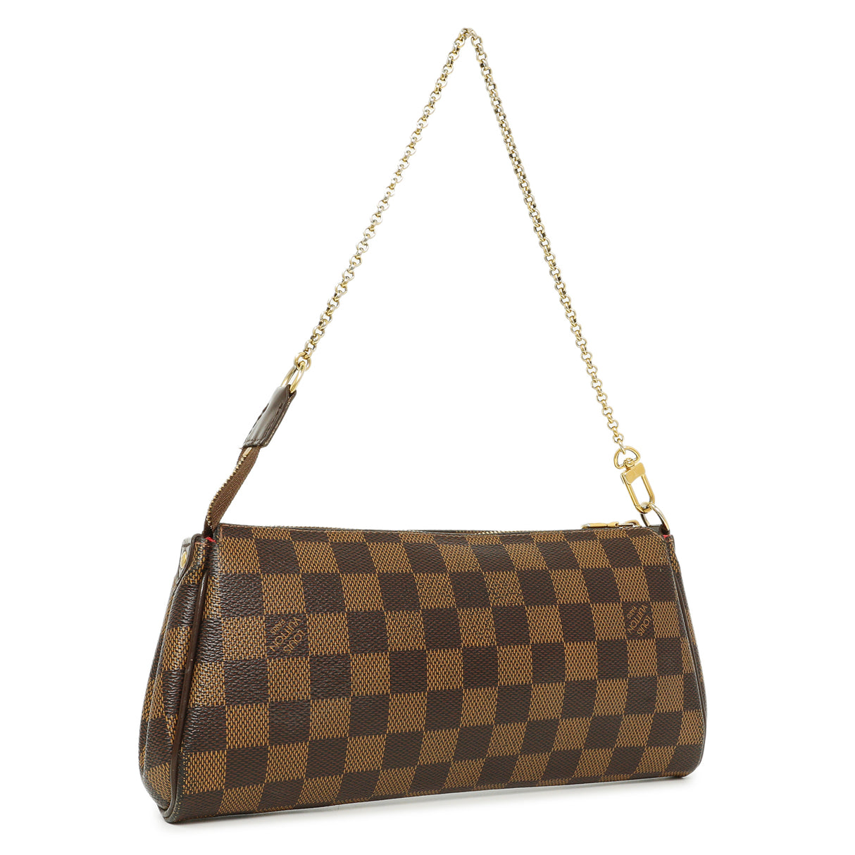 Louis Vuitton Damier Ebene Eva Clutch Handbags Louis Vuitton