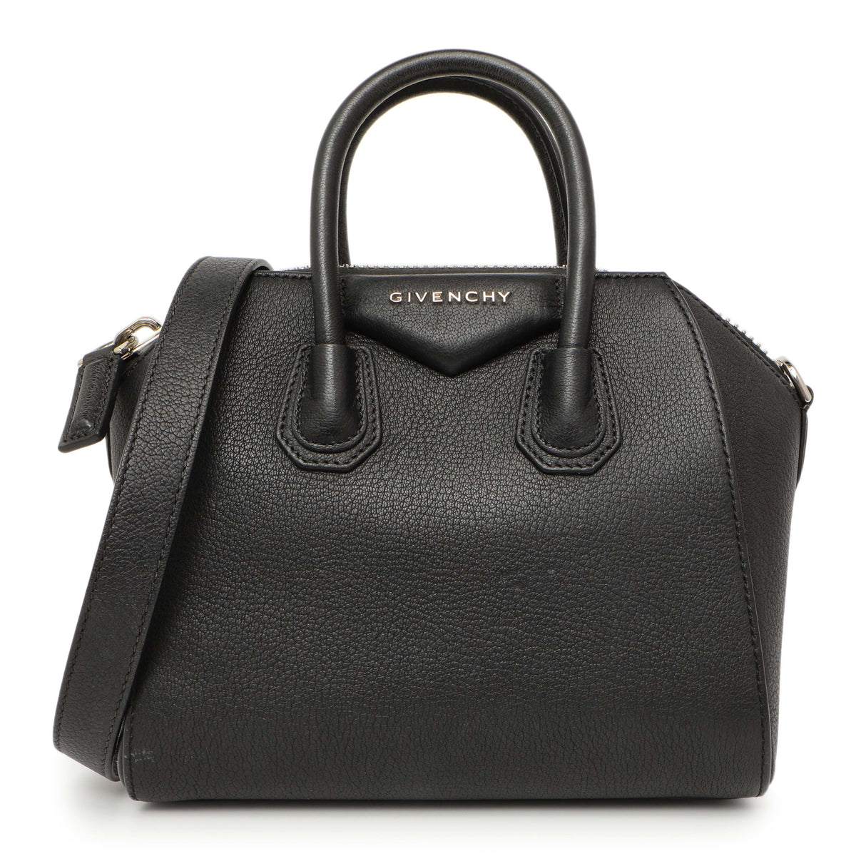 Givenchy Black Sugar Goatskin Mini Antigona Handbags Givenchy
