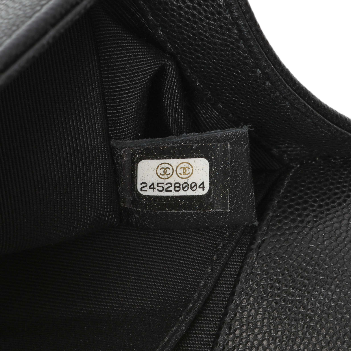 Chanel Black Chevron Quilted Caviar Small Boy Flap Handbags Chanel