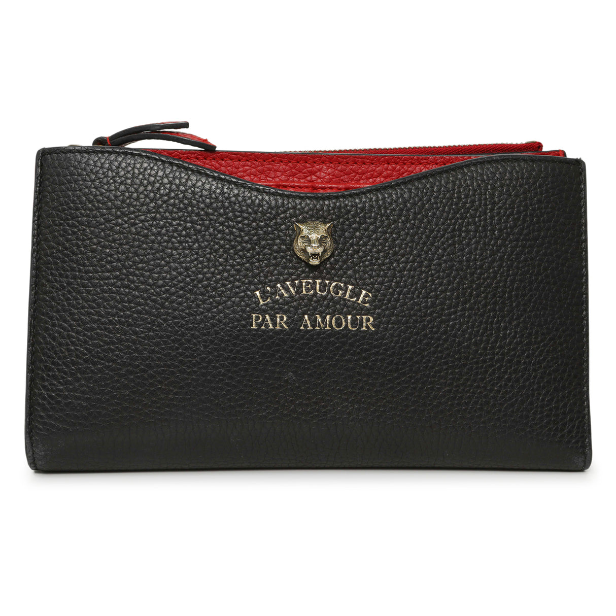 Gucci Black Calfskin Animalier Travel Organizer Accessories Gucci