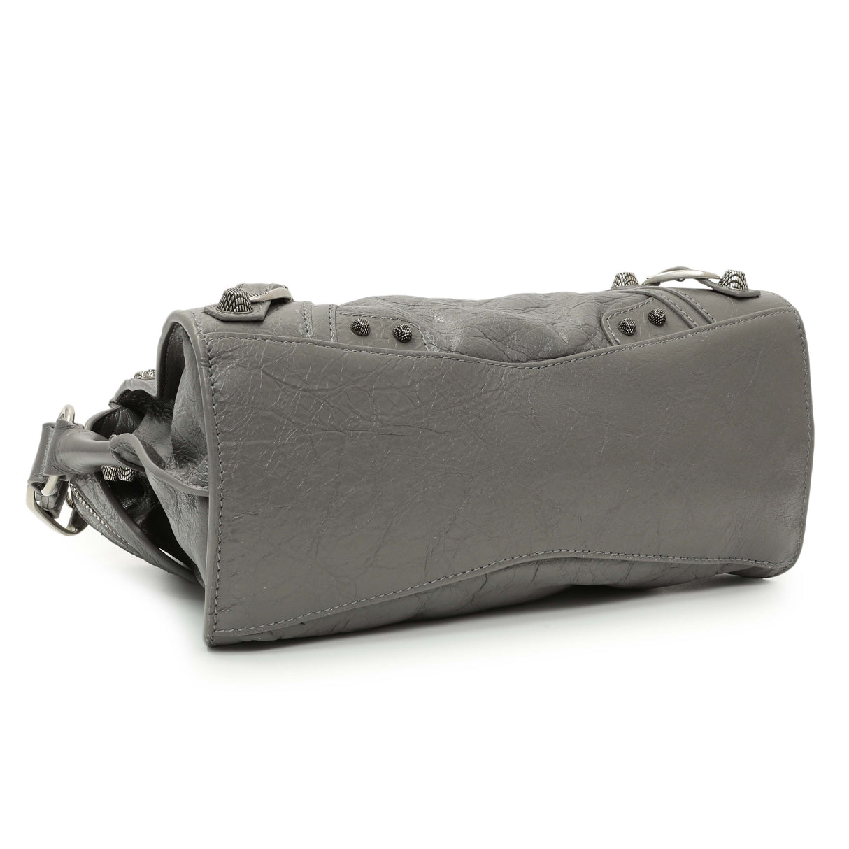 Balenciaga Dark Grey Agneau Arena Neo Cagole Handbag XS Handbags Balenciaga