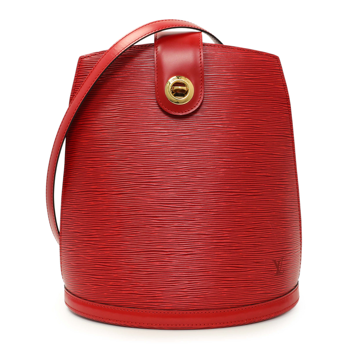Louis Vuitton Castillan Red Epi Cluny Handbags Louis Vuitton