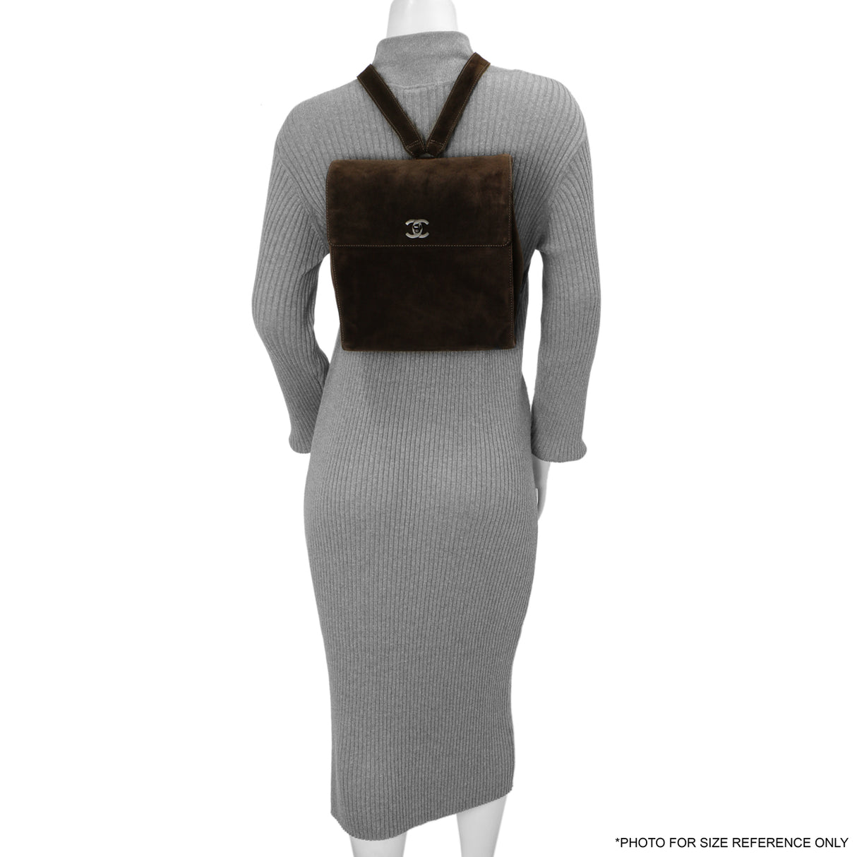 Chanel Brown Suede CC Backpack Handbags Chanel