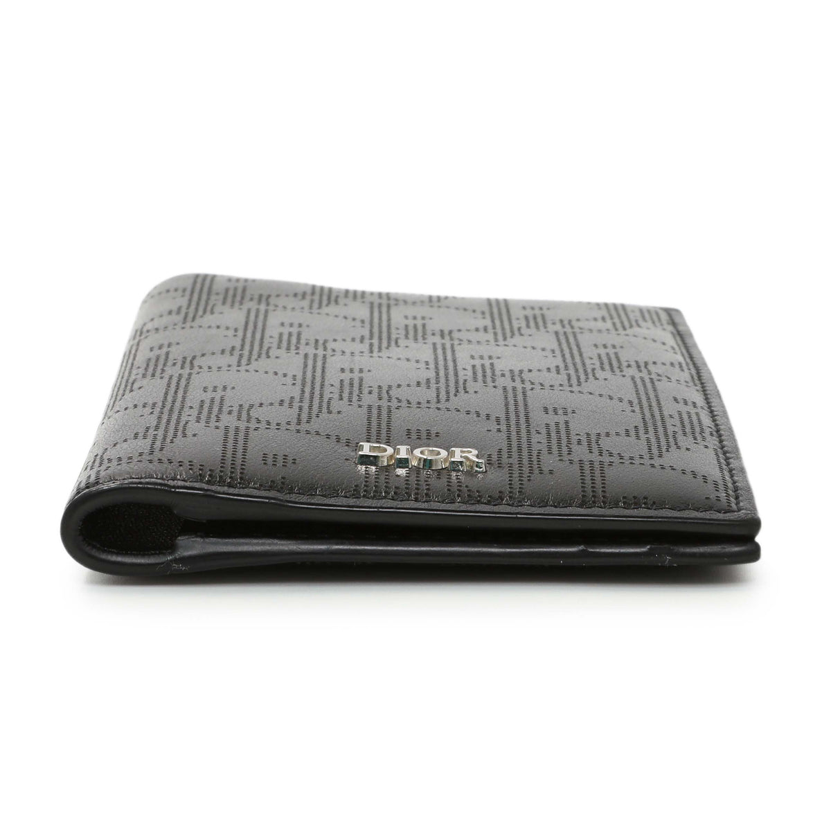 Christian Dior Black Calfskin Oblique Galaxy Long Bifold Card Holder Accessories Christian Dior