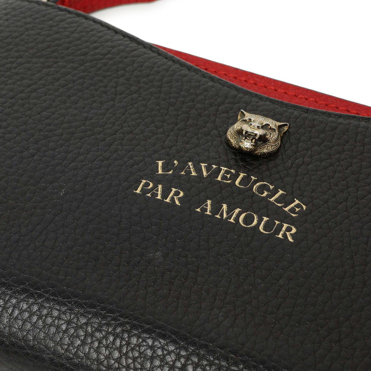 Gucci Black Calfskin Animalier Travel Organizer Accessories Gucci