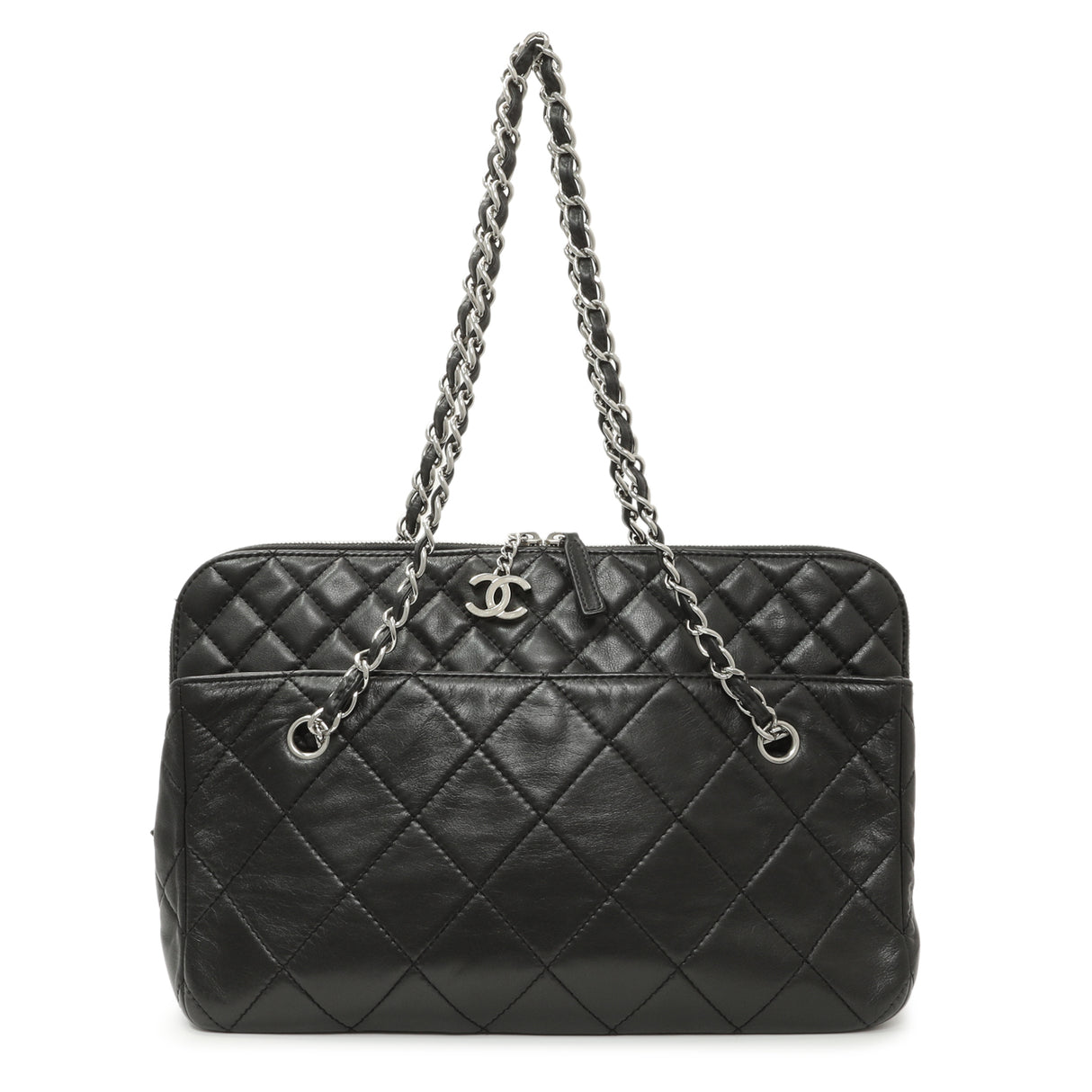 Chanel Black Quilted Calfskin In The Business Camera Bag Handbags Chanel