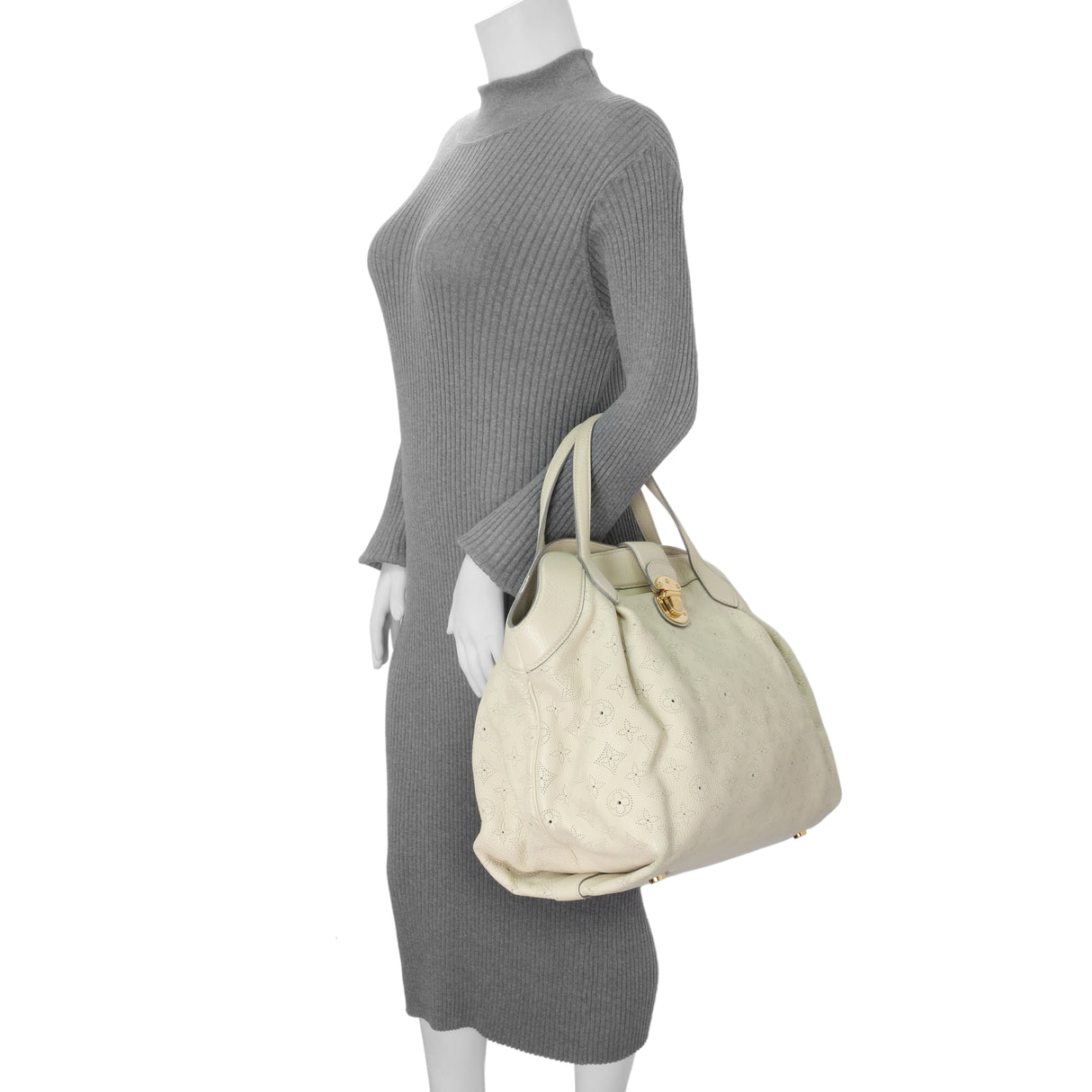 Louis Vuitton Ivory Mahina Cirrus MM Handbags Louis Vuitton