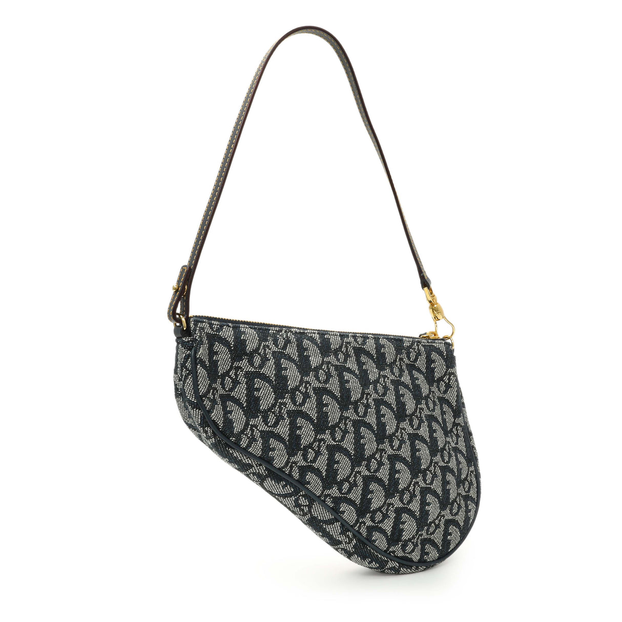 Christian Dior Navy Monogram Mini Saddle Pochette Handbags Christian Dior