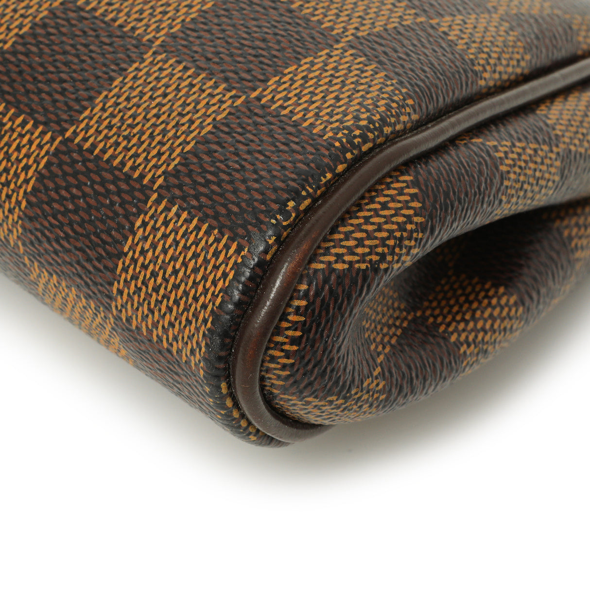 Louis Vuitton Damier Ebene Eva Clutch Handbags Louis Vuitton