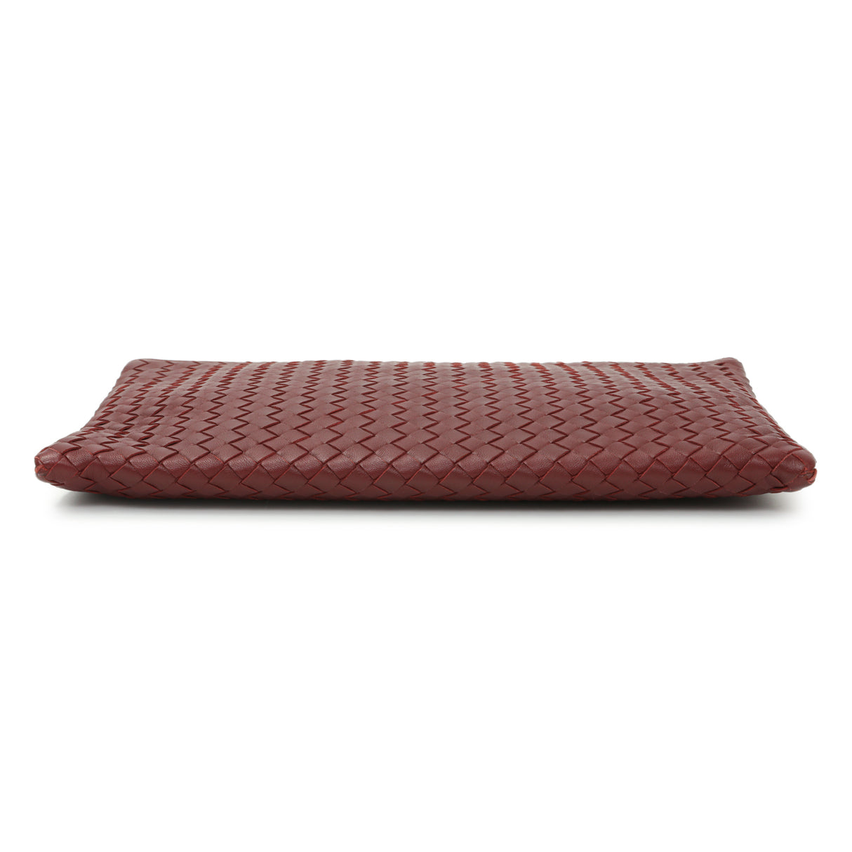 Bottega Veneta Burgundy Nappa Intrecciato Zip Pouch Accessories Bottega Veneta