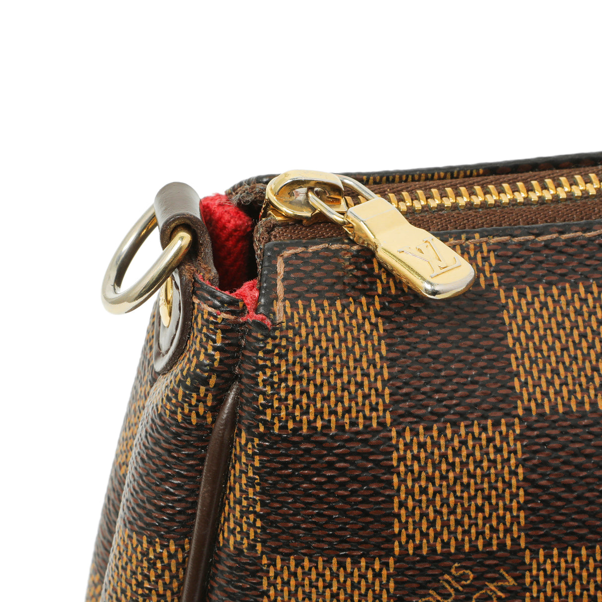 Louis Vuitton Damier Ebene Eva Clutch Handbags Louis Vuitton